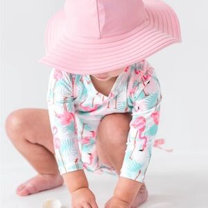 Ruffle Butts Pastel Pink and Aqua Hats